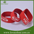 Venda Por Atacado Barato Poliéster Wristband Fabric Wrist Bands / Logo Custom Elastic Bracelets